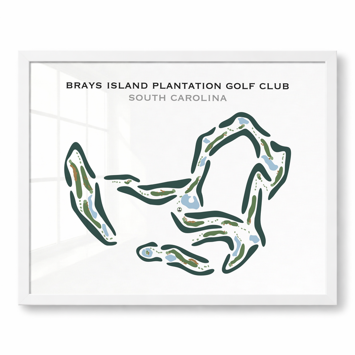 Brays Island Plantation & Golf Club, South Carolina - Printed Golf Course