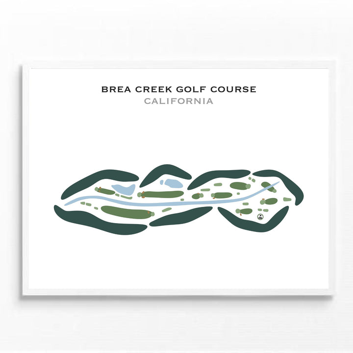 Brea Creek Golf Course, California - Printed Golf Courses
