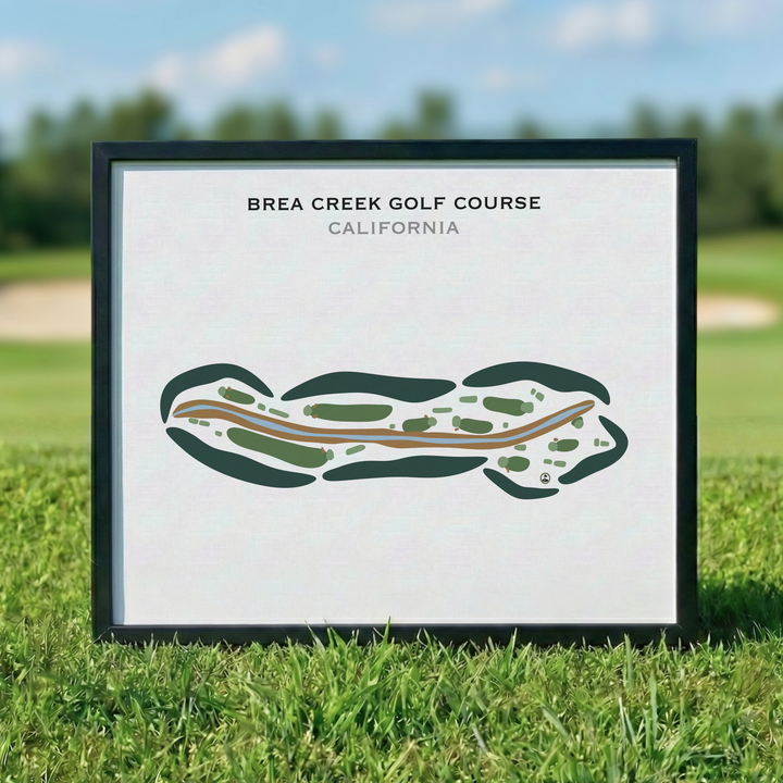Brea Creek Golf Course, California - Printed Golf Courses