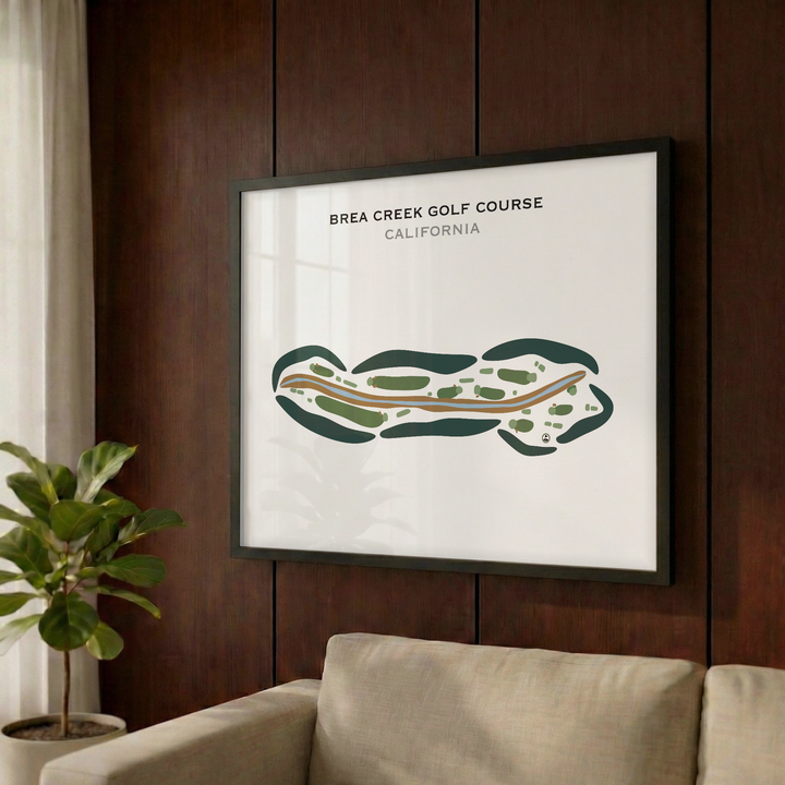 Brea Creek Golf Course, California - Printed Golf Courses