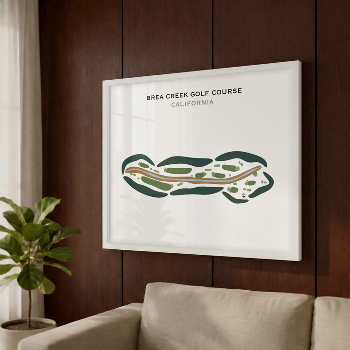 Brea Creek Golf Course, California - Printed Golf Courses
