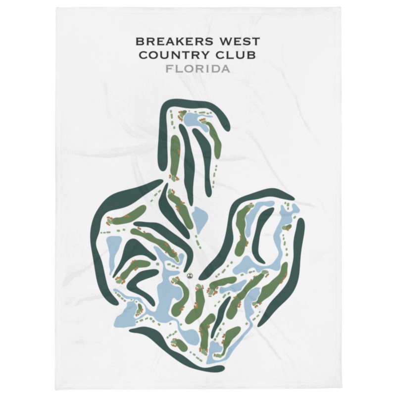 Breakers West Country Club, Florida - Printed Golf Courses