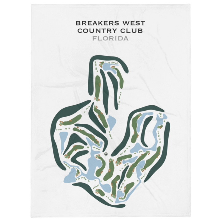 Breakers West Country Club, Florida - Printed Golf Courses