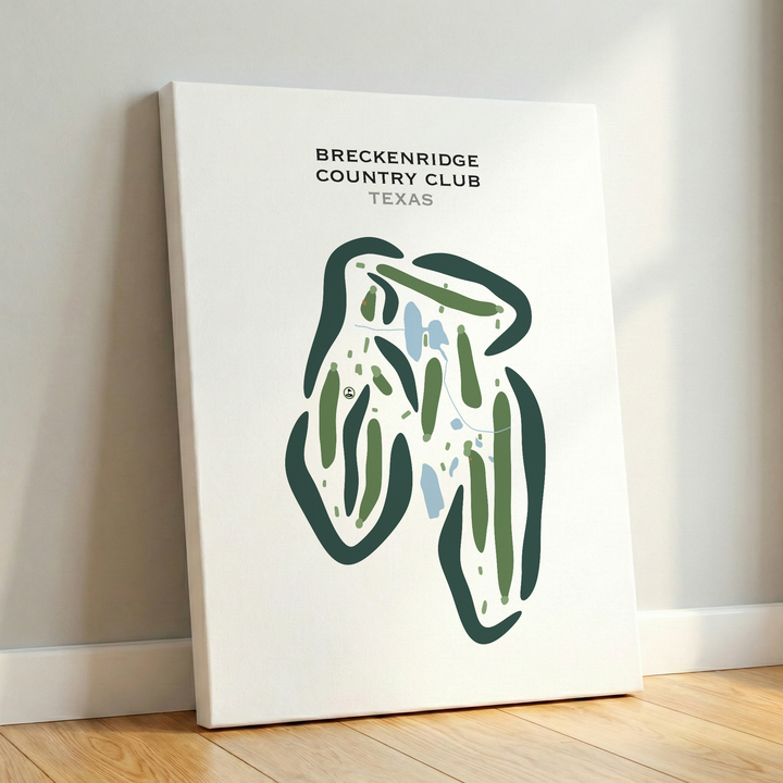 Breckenridge Country Club, Texas - Printed Golf Courses