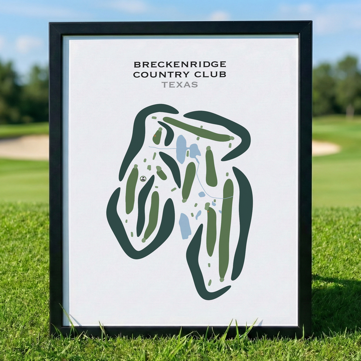 Breckenridge Country Club, Texas - Printed Golf Courses