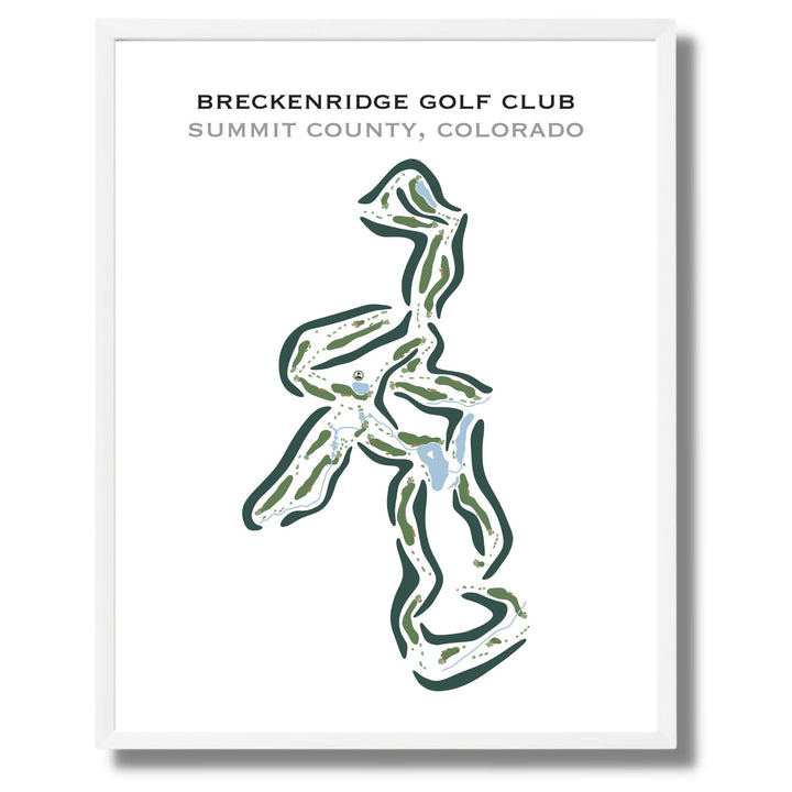 Breckenridge Golf Club, Summit County, Colorado - Printed Golf Course