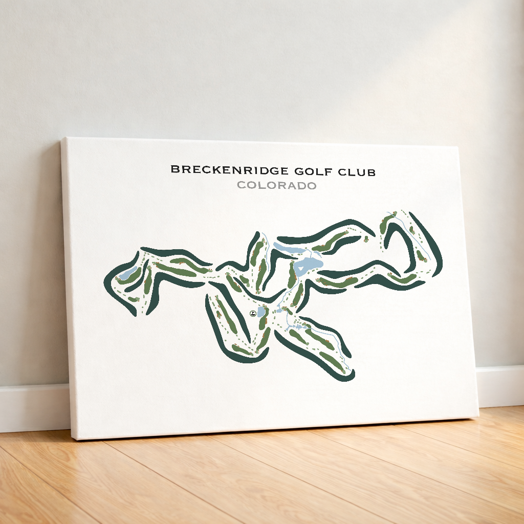 Breckenridge Golf Club, Colorado - Printed Golf Course