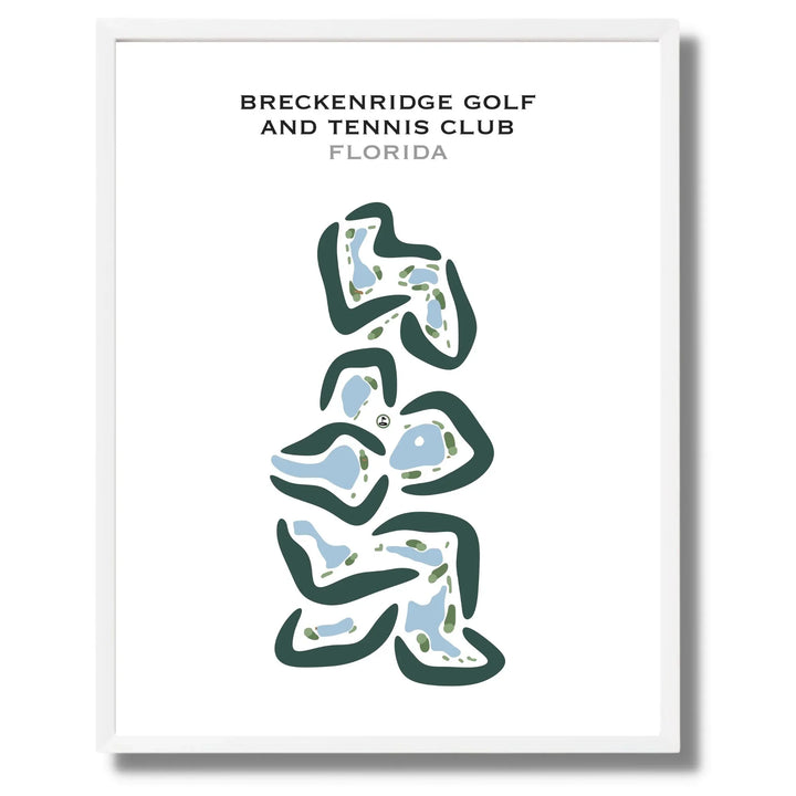 Breckenridge Golf & Tennis Club, Florida - Printed Golf Courses