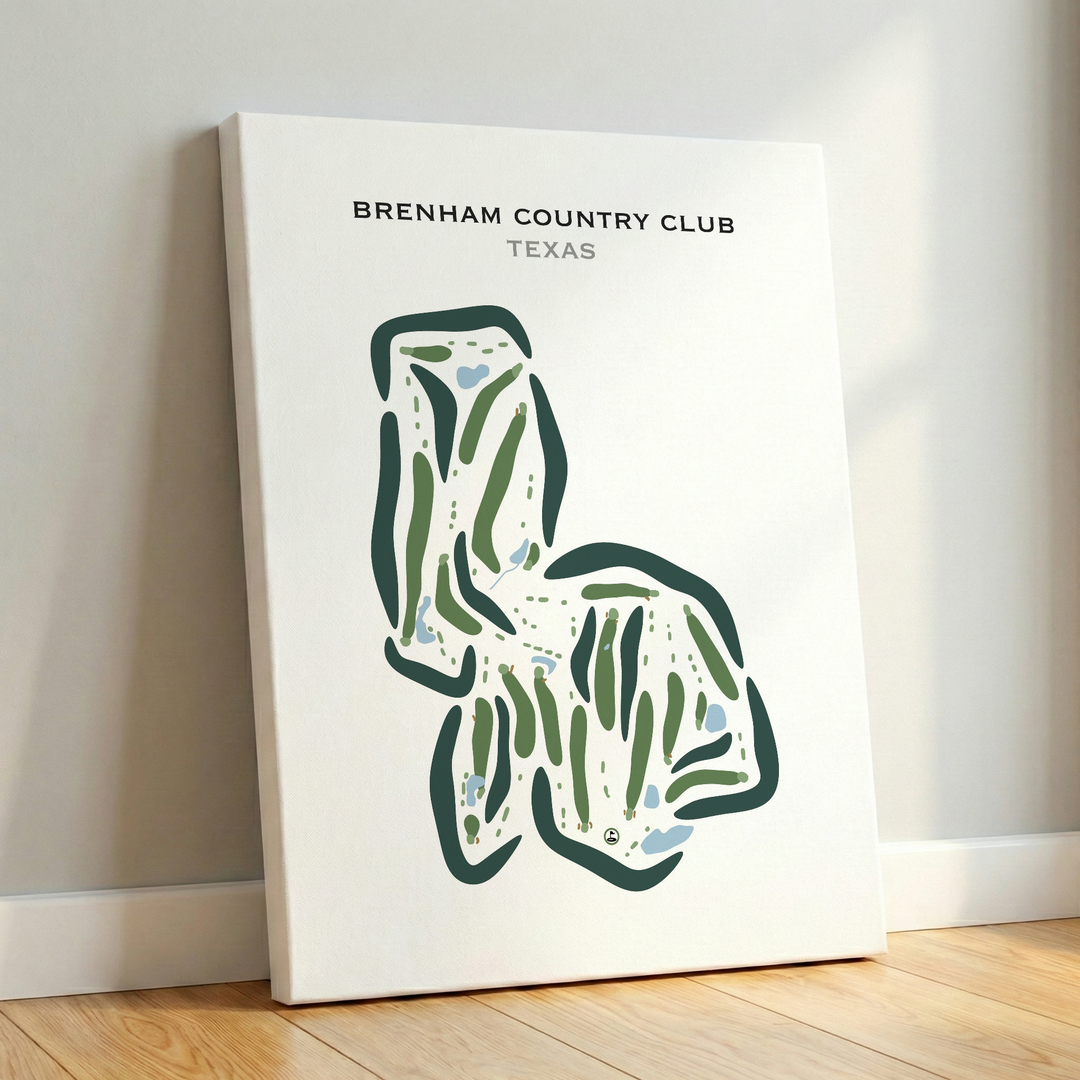 Brenham Country Club, Texas - Printed Golf Courses