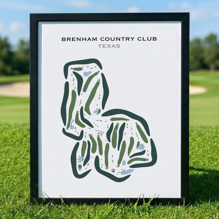 Brenham Country Club, Texas - Printed Golf Courses