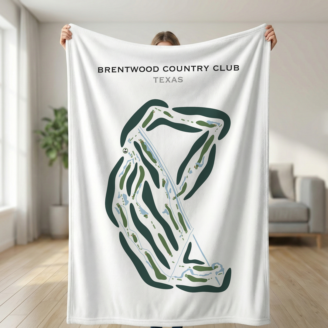 Brentwood Country Club, Texas - Printed Golf Courses