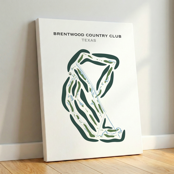 Brentwood Country Club, Texas - Printed Golf Courses