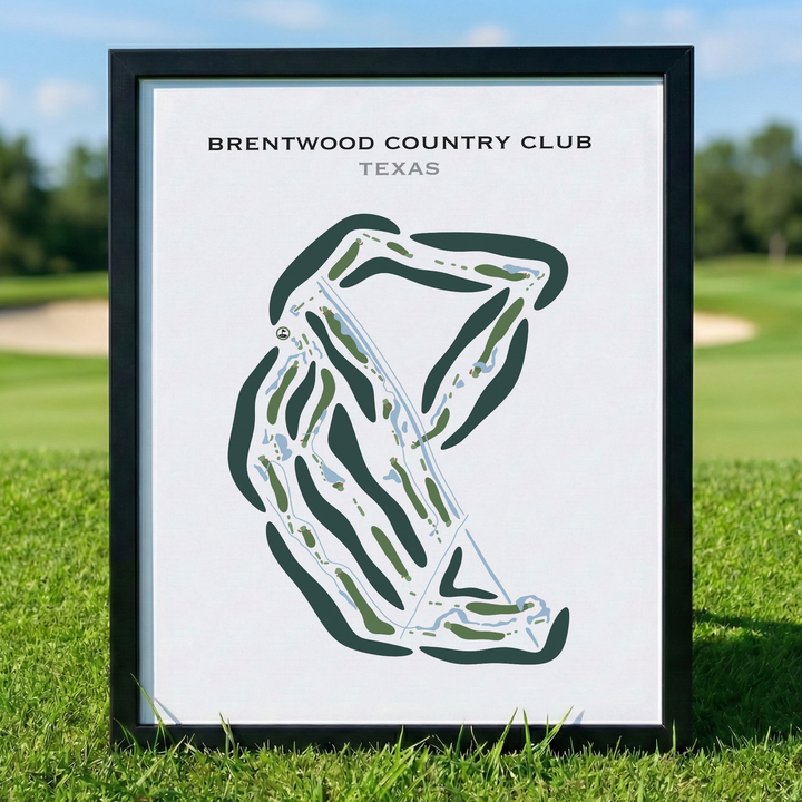 Brentwood Country Club, Texas - Printed Golf Courses