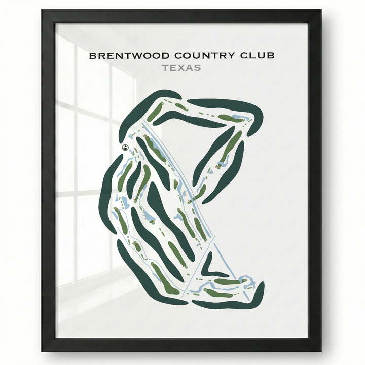 Brentwood Country Club, Texas - Printed Golf Courses