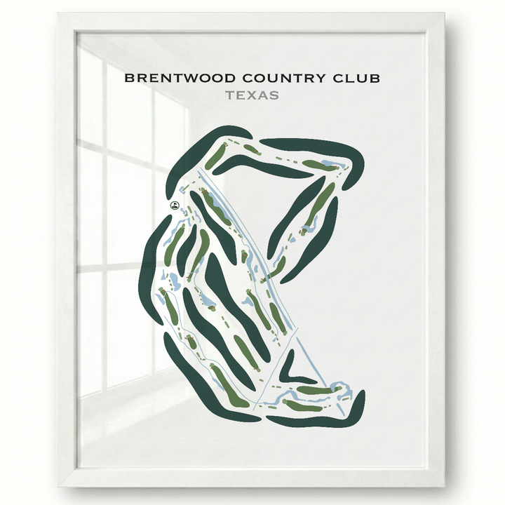 Brentwood Country Club, Texas - Printed Golf Courses