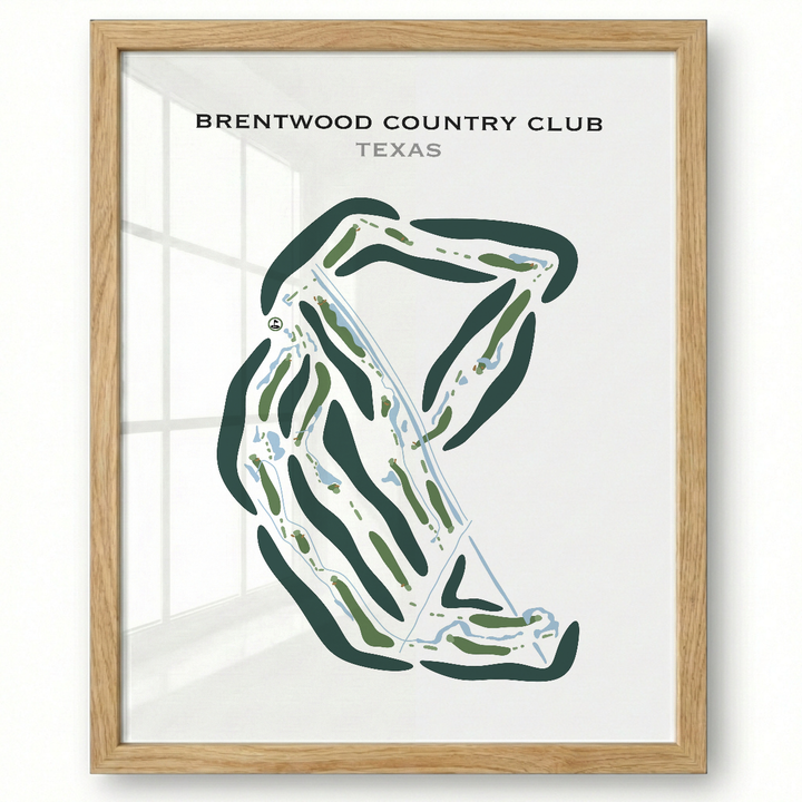 Brentwood Country Club, Texas - Printed Golf Courses