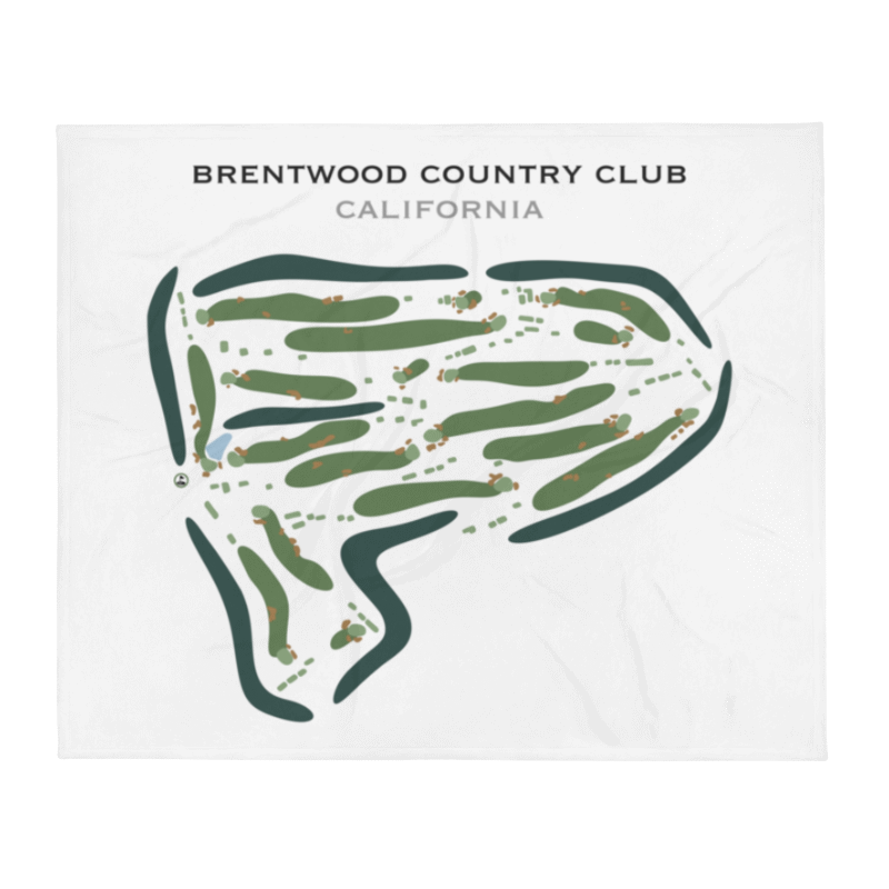 Brentwood Country Club, California - Printed Golf Course