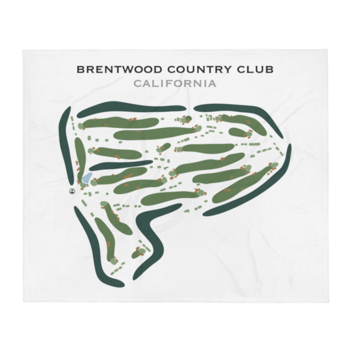 Brentwood Country Club, California - Printed Golf Course