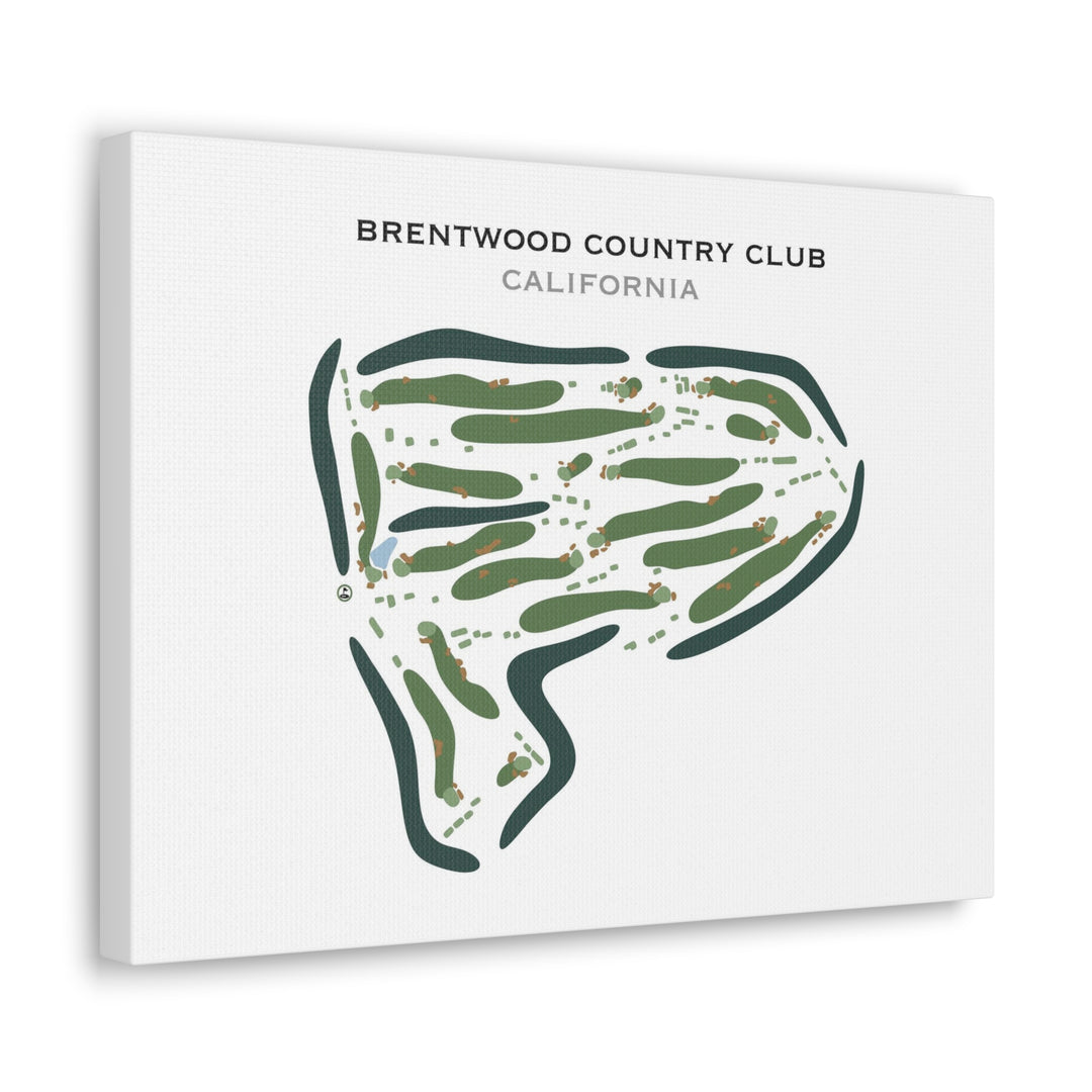 Brentwood Country Club, California - Printed Golf Course