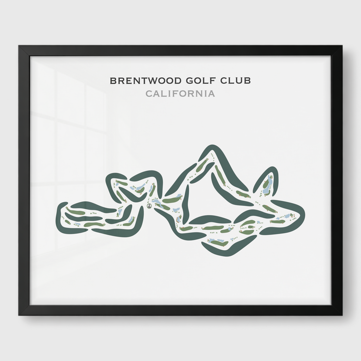 Brentwood Golf Club, California - Printed Golf Courses
