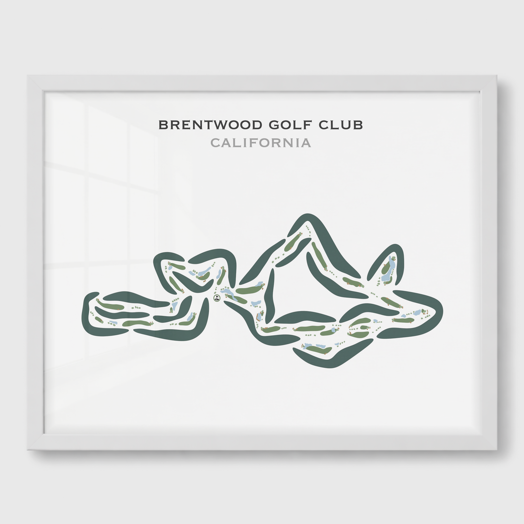 Brentwood Golf Club, California - Printed Golf Courses