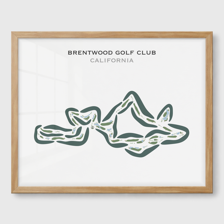 Brentwood Golf Club, California - Printed Golf Courses
