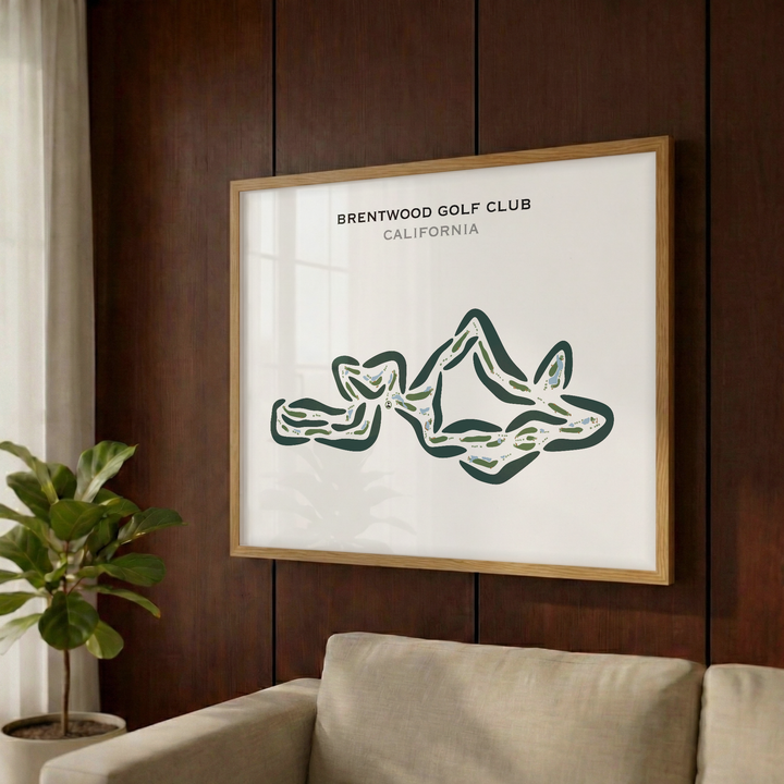 Brentwood Golf Club, California - Printed Golf Courses