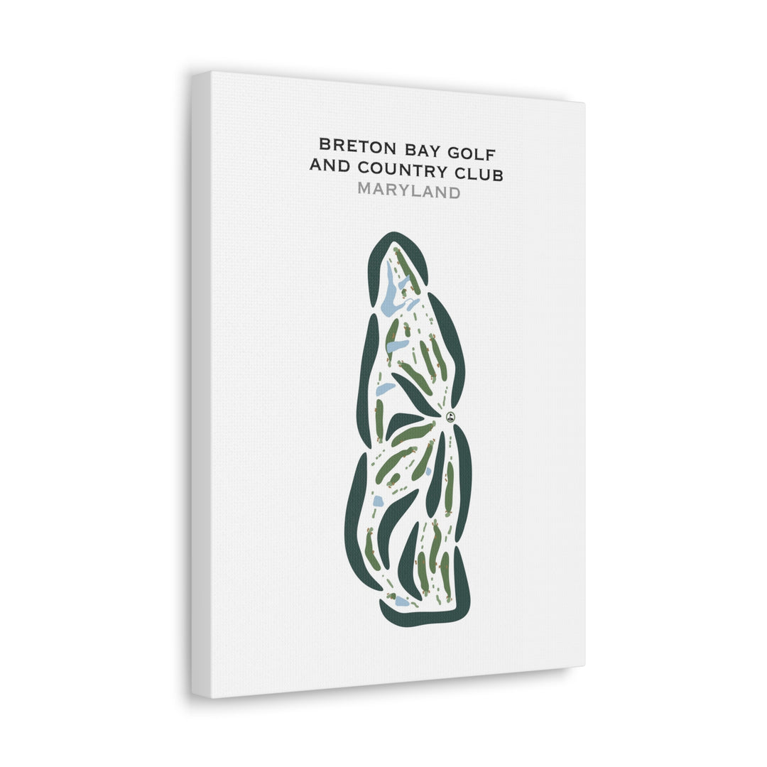 Breton Bay Golf & Country Club, Maryland - Printed Golf Courses