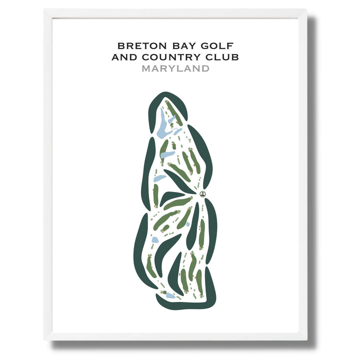 Breton Bay Golf & Country Club, Maryland - Printed Golf Courses