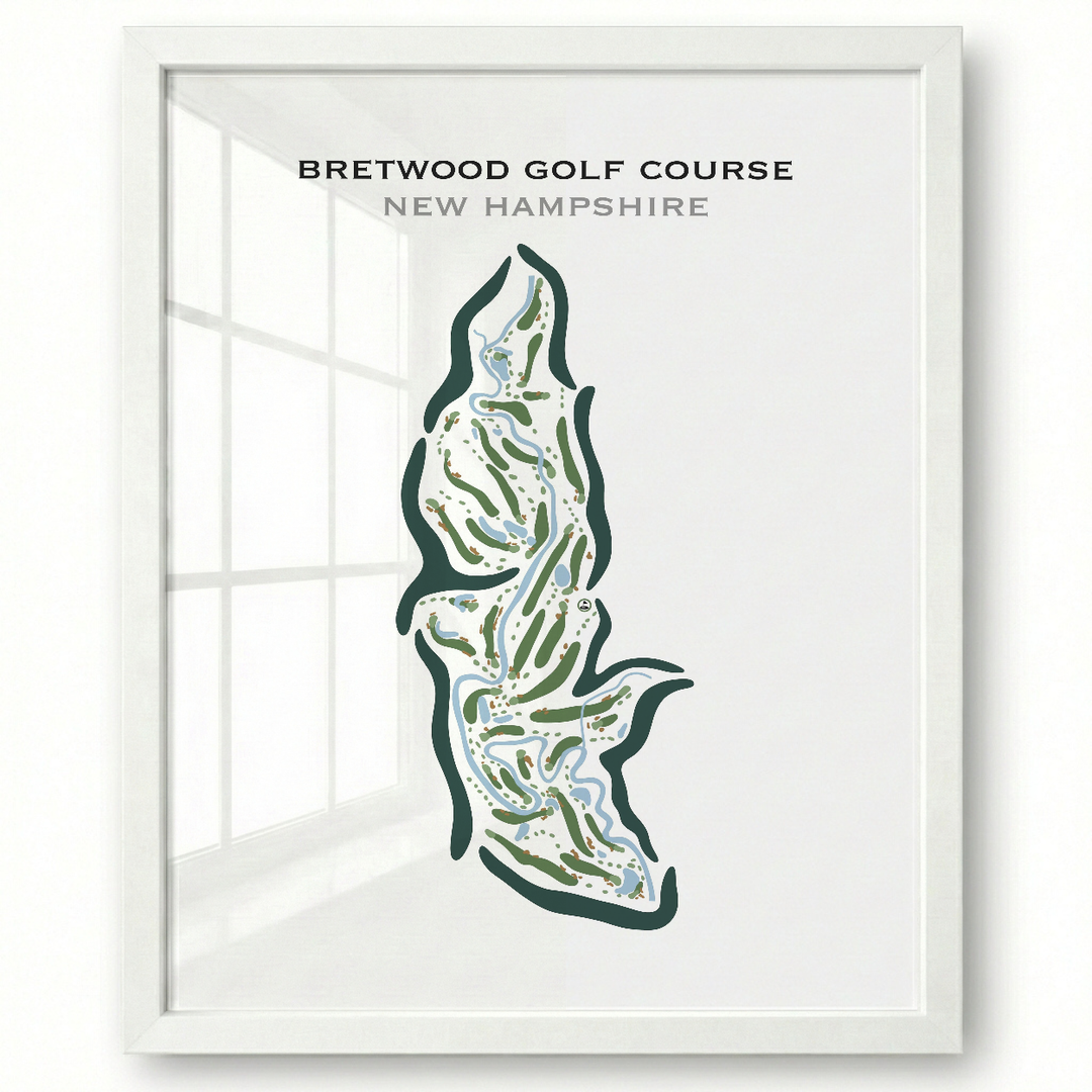 Bretwood Golf Course, New Hampshire - Printed Golf Courses