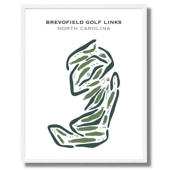 Brevofield Golf Links, North Carolina - Printed Golf Courses