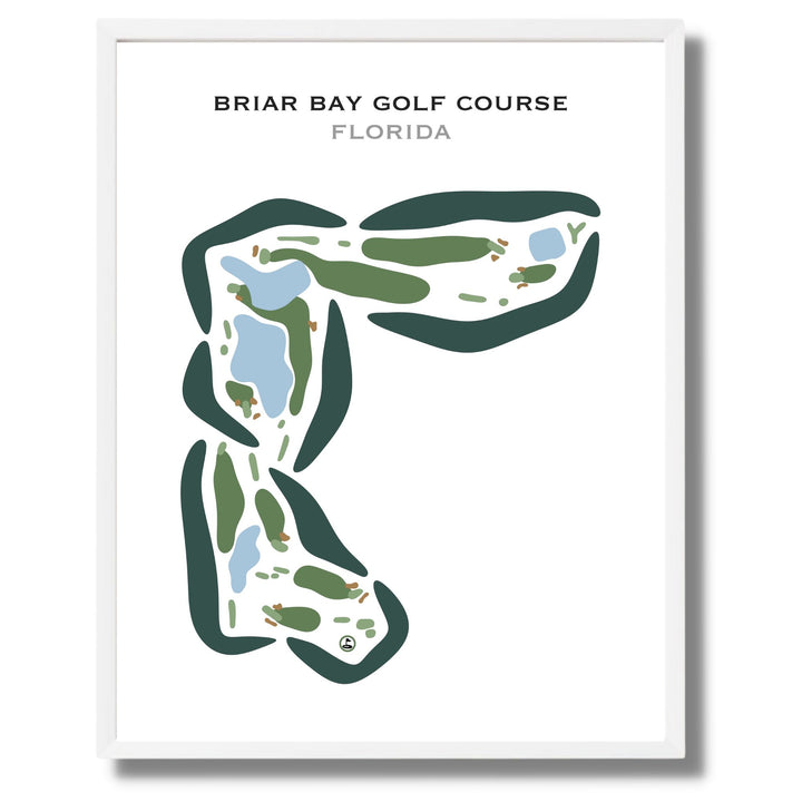 Briar Bay Golf Course, Florida - Printed Golf Courses