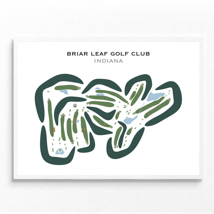 Briar Leaf Golf Club, Indiana - Printed Golf Courses