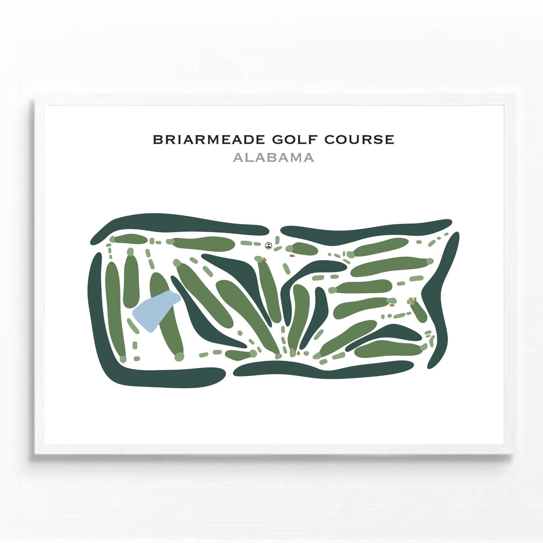 Briarmeade Golf Course, Alabama - Printed Golf Course