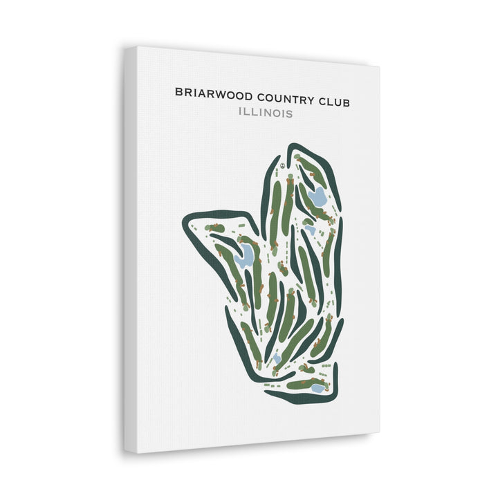 Briarwood Country Club, Illinois - Printed Golf Courses