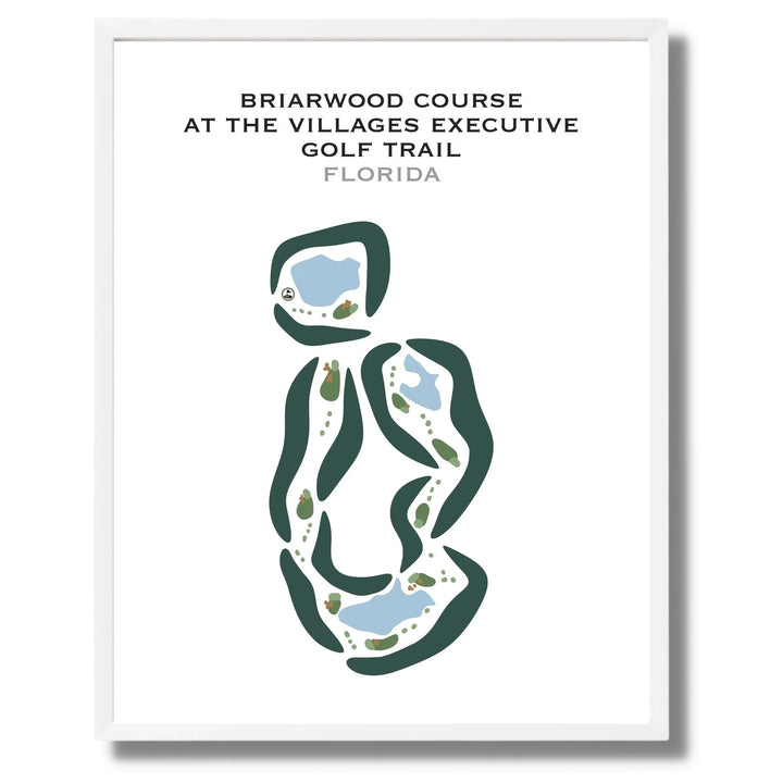 Briarwood Course at The Villages Executive Golf Trail, Florida - Printed Golf Courses