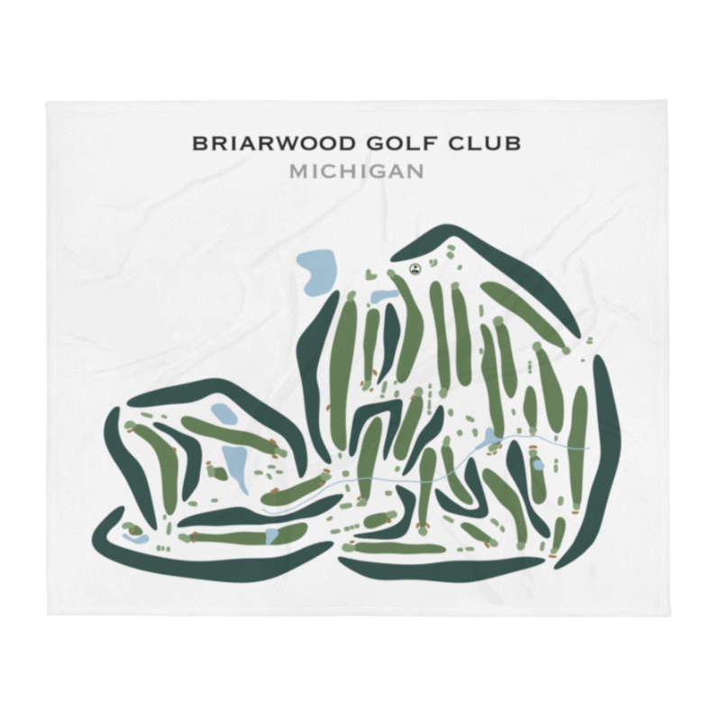 Briarwood Golf Club, Michigan - Printed Golf Courses