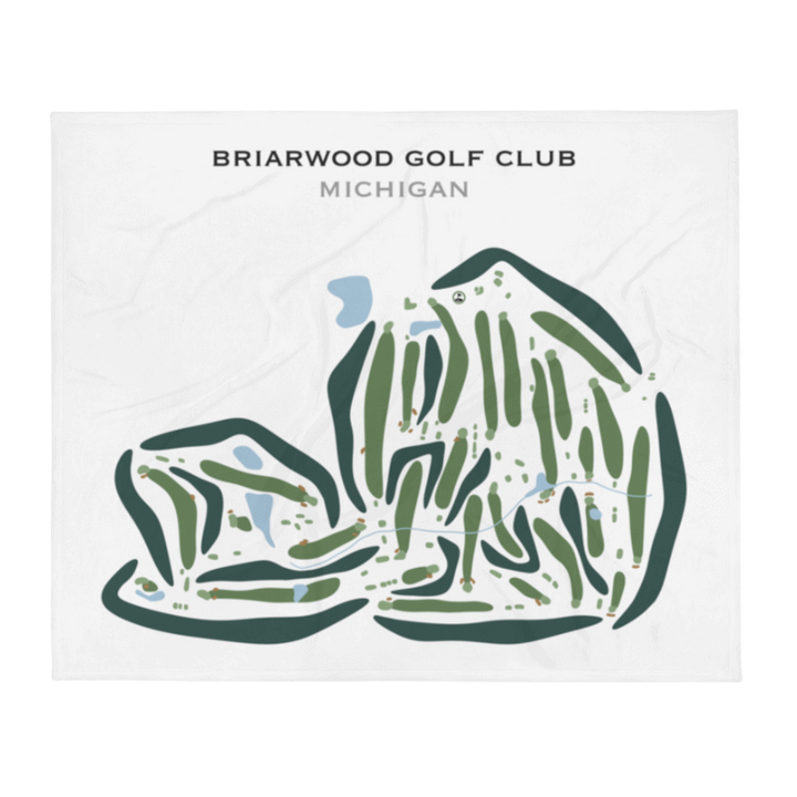 Briarwood Golf Club, Michigan - Printed Golf Courses