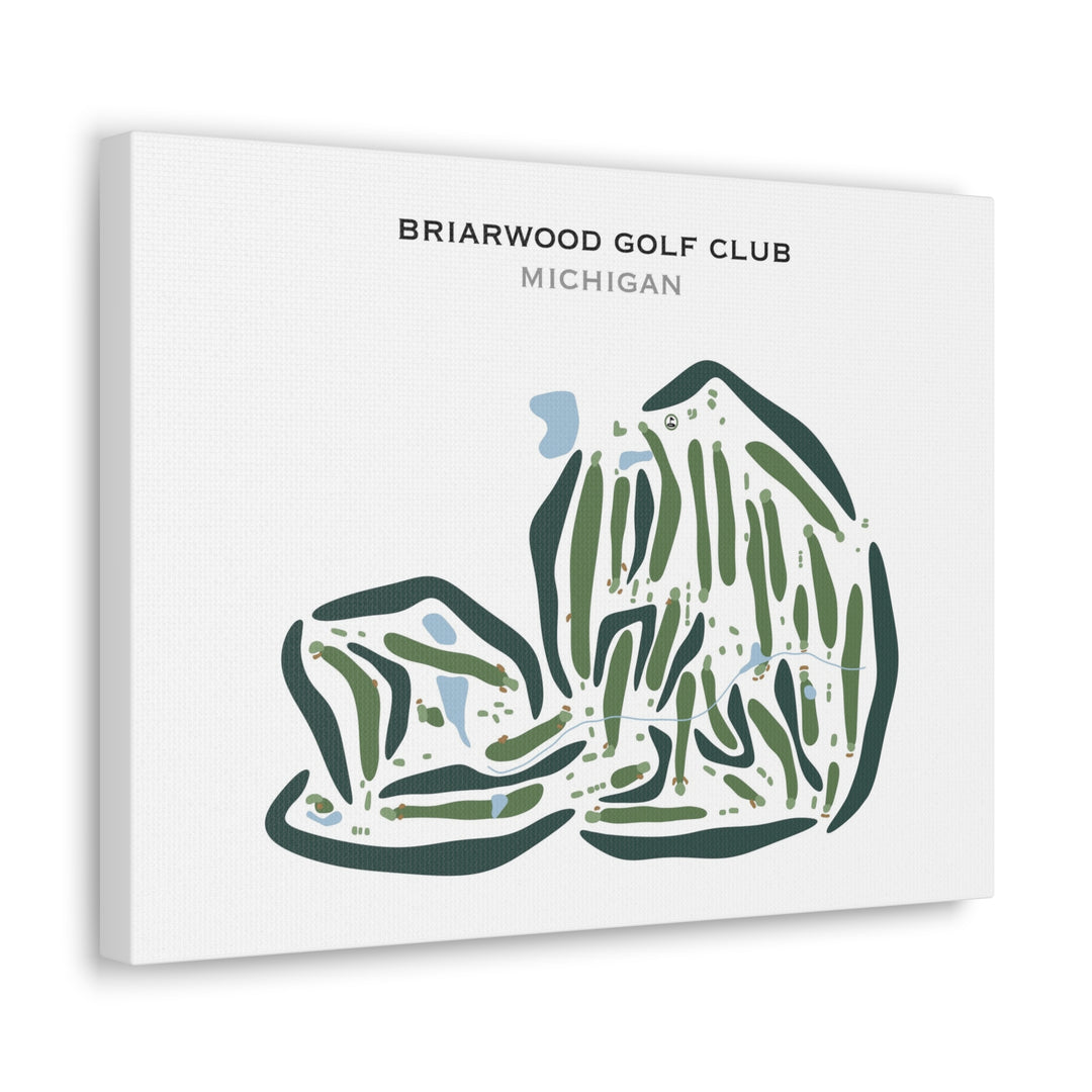 Briarwood Golf Club, Michigan - Printed Golf Courses