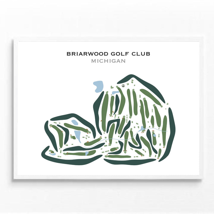 Briarwood Golf Club, Michigan - Printed Golf Courses