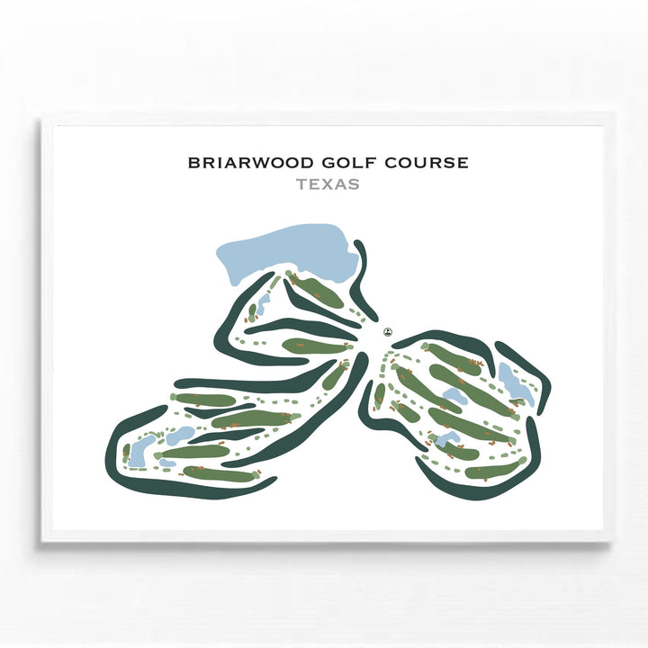 Briarwood Golf Course, Texas - Printed Golf Courses