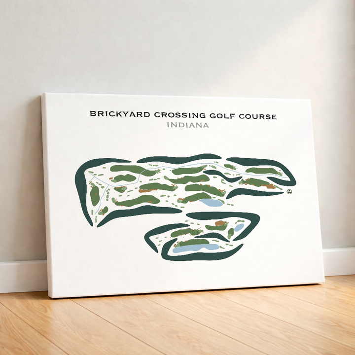 Brickyard Crossing, Indiana - Printed Golf Courses