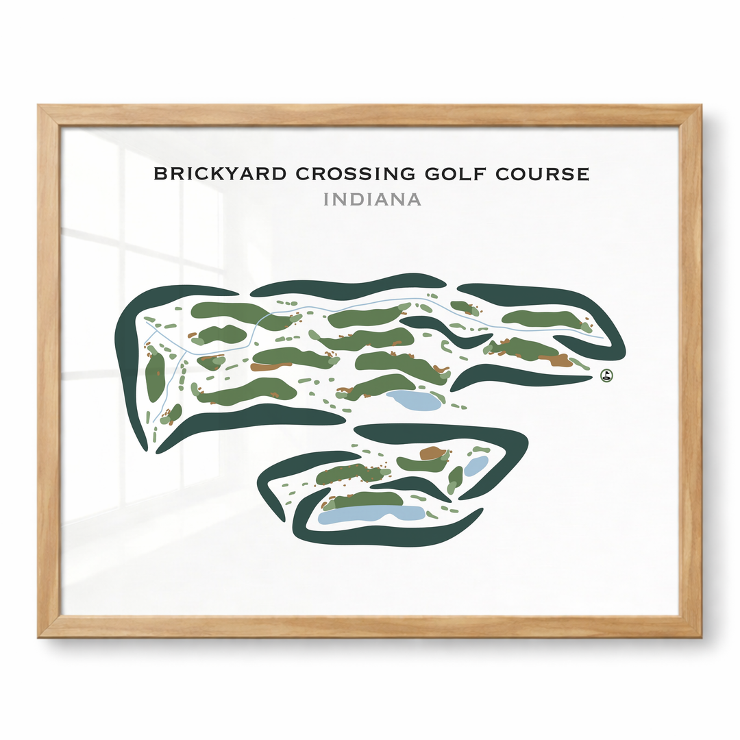 Brickyard Crossing, Indiana - Printed Golf Courses