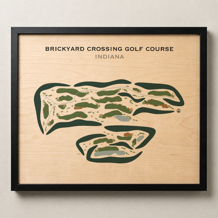 Brickyard Crossing, Indiana - Printed Golf Courses