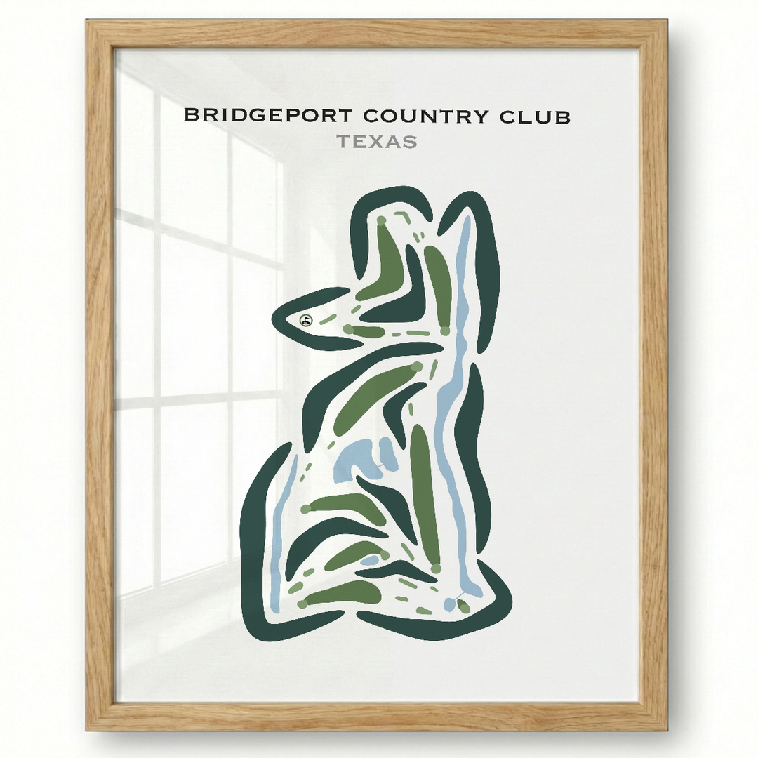 Bridgeport Country Club, Texas - Printed Golf Courses