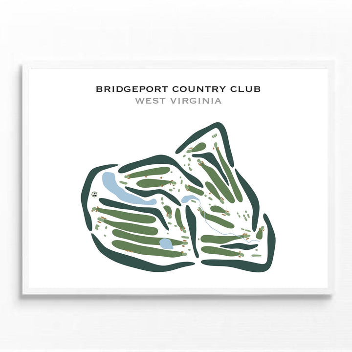 Bridgeport Country Club, West Virginia - Printed Golf Courses