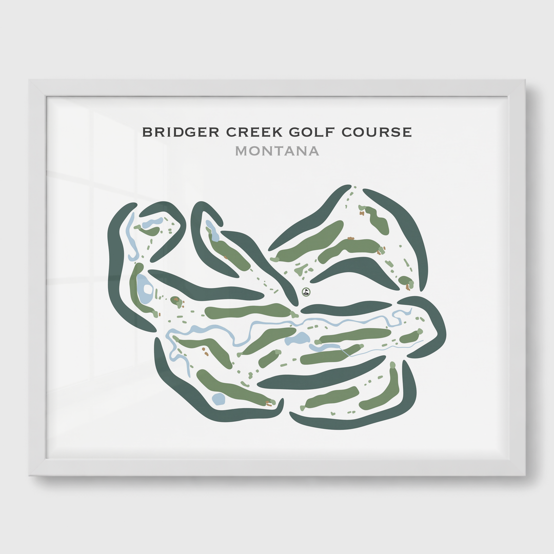 Bridger Creek Golf Course, Montana - Printed Golf Courses