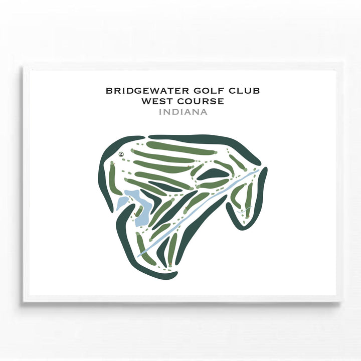 Bridgewater Golf Club - West Course, Indiana - Printed Golf Courses