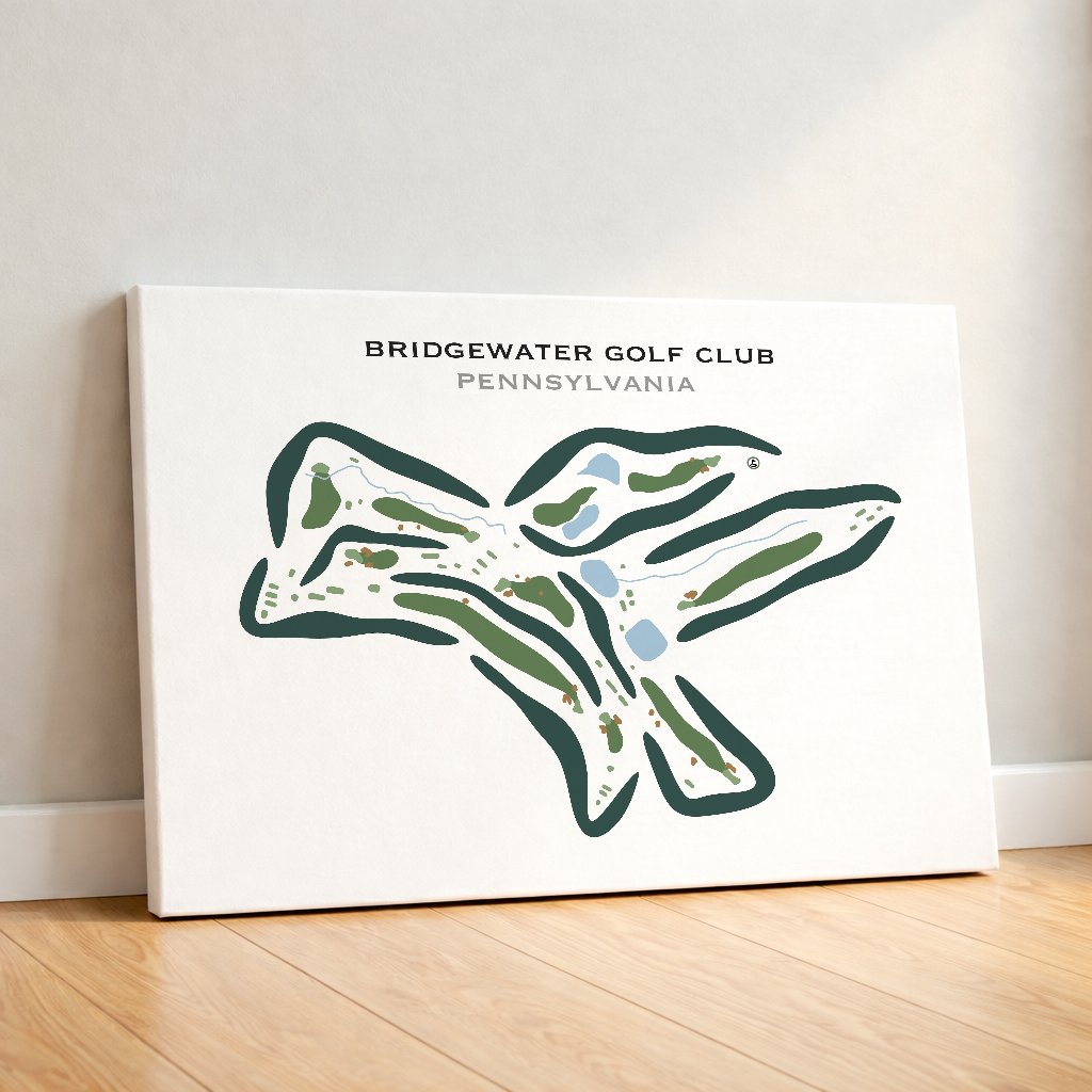 Bridgewater Golf Club, Pennsylvania - Printed Golf Courses