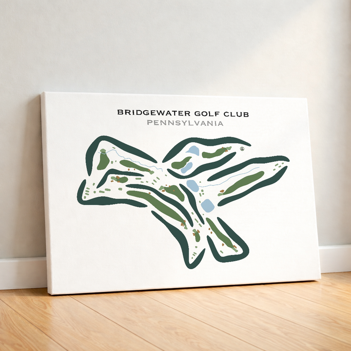 Bridgewater Golf Club, Pennsylvania - Printed Golf Courses